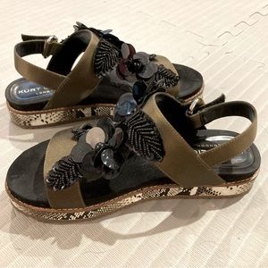 Kurt Geiger khaki sandals, size 39.